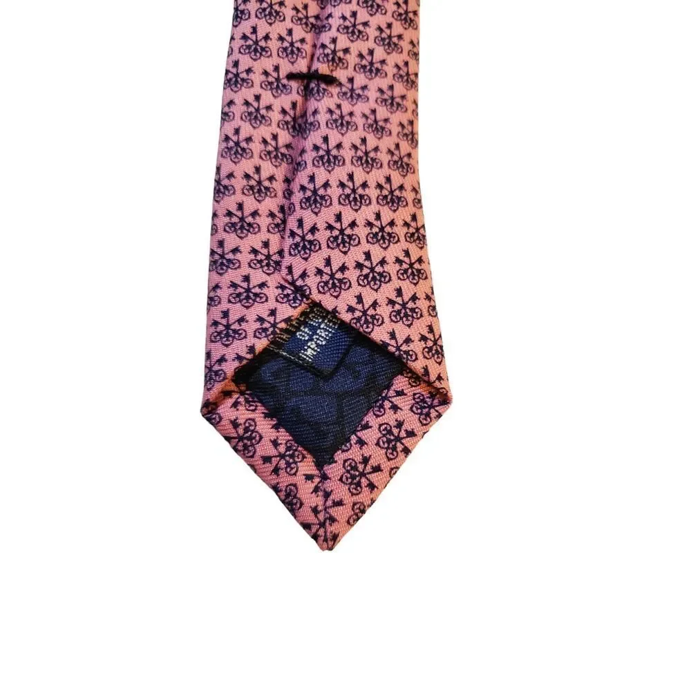 VINEYARD VINES Pink & Blue 100% Silk Neck Tie‎ Custom Collection Made in USA